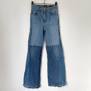 Lee Jeans Multi-Toned Frayed Hem Jeans